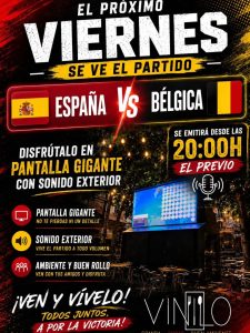 ¡ESTE VIERNES, TODOS CON ESPAÑA!
Este viernes, España se enfrenta a Bélgica en …