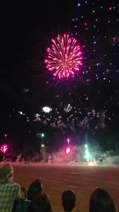 Fuegos artificiales Santander. Impresionante traca final